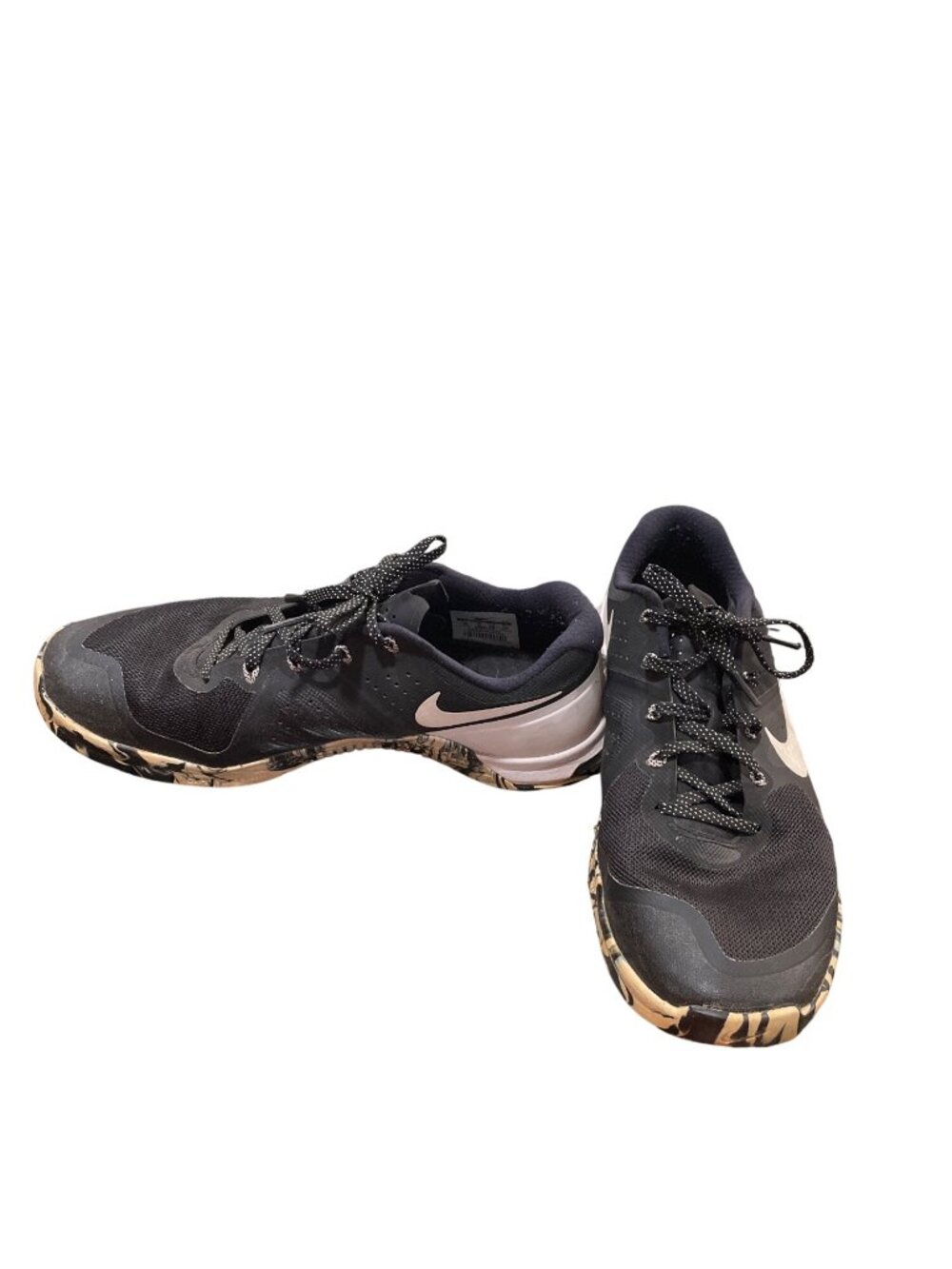 Nike metcon 2 mens black white flywire canvas running sneakers sz 10 SKU 10-233